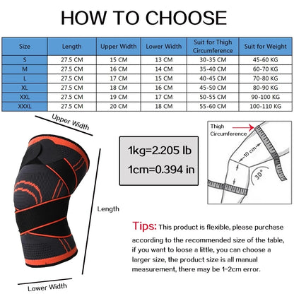 Sports Knit Knee Pads